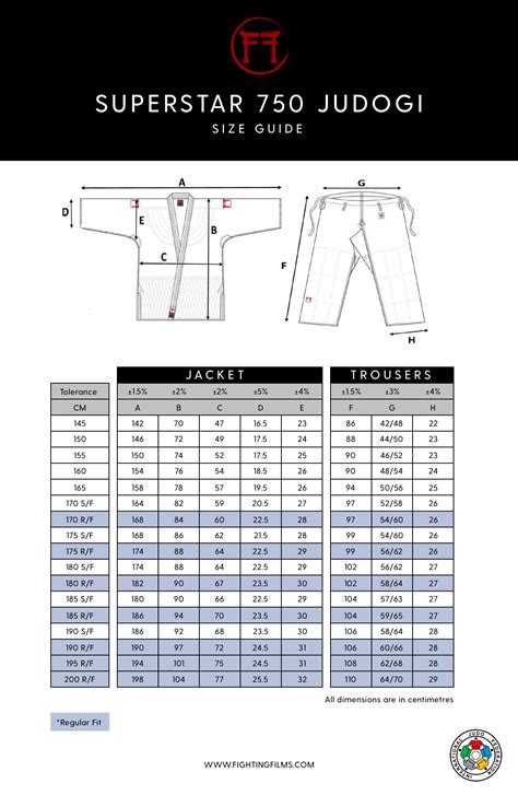 judoka kimono size